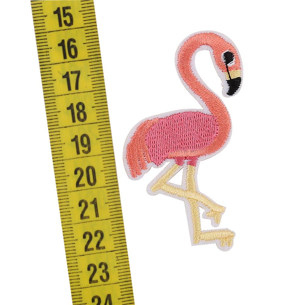 Flamingo Şeklinde, Ütüyle Yapışabilen Aplike