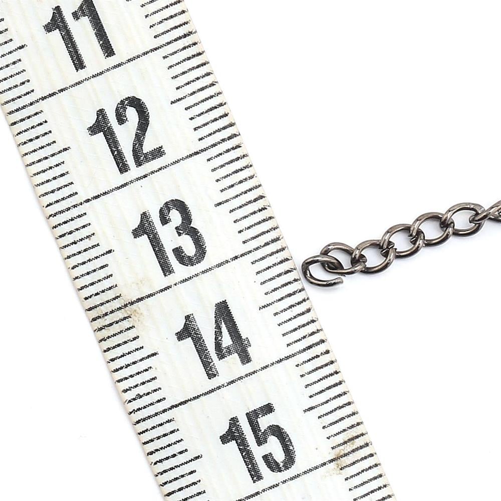 Füme Renk Metal Takı Zinciri 10 metre