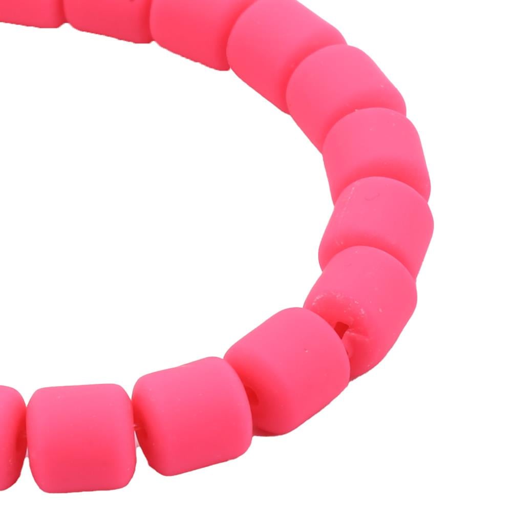 Fuşya Renk Lino Boncuk