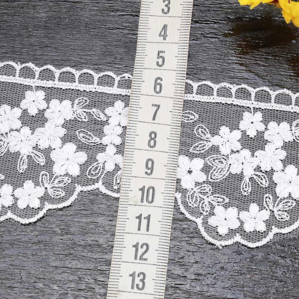 Geniş Güpür Dantel Beyaz 3406