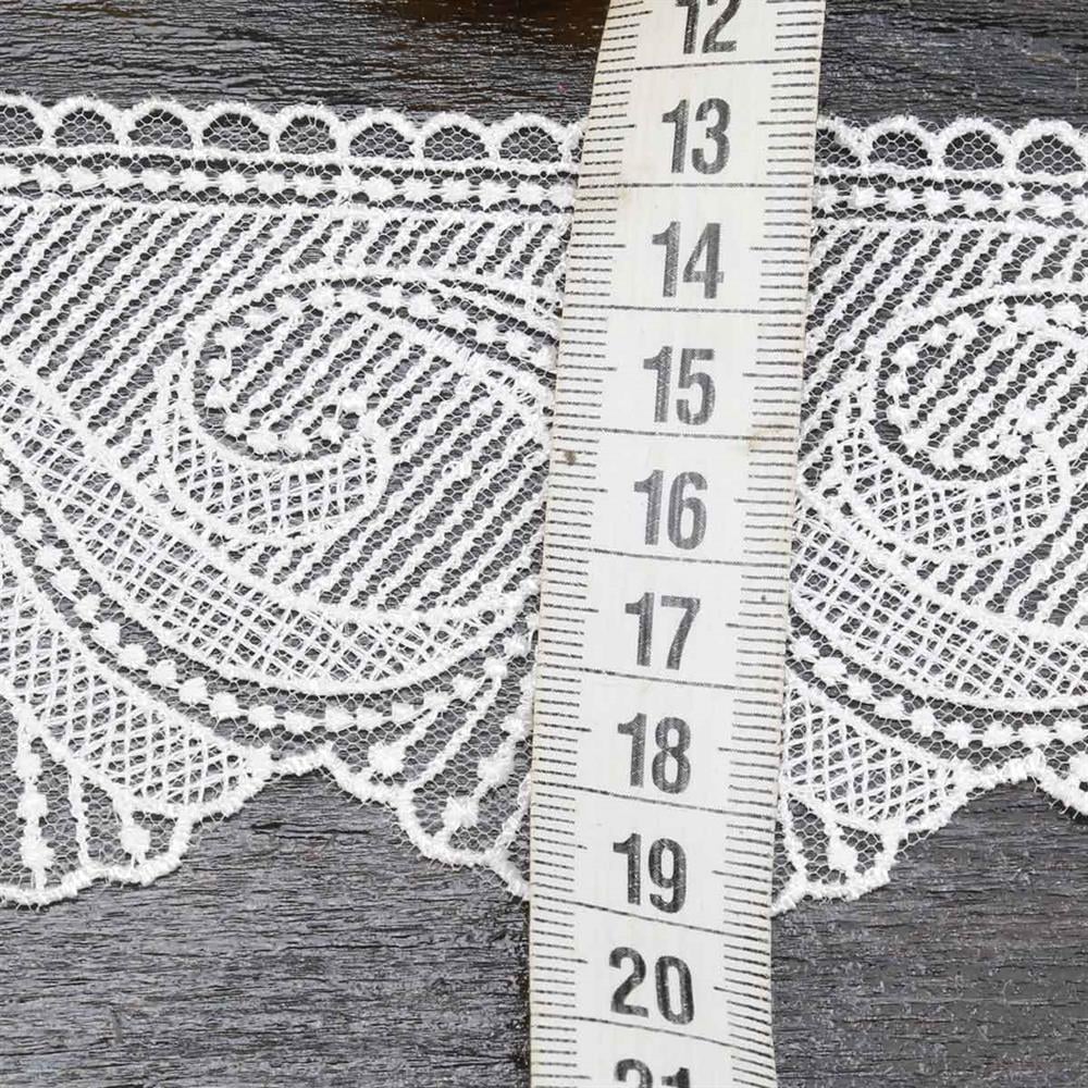 Geniş Güpür Dantel Krem 727