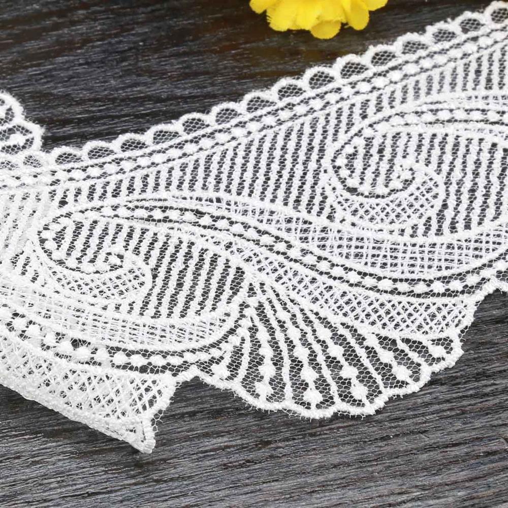 Geniş Güpür Dantel Krem 727