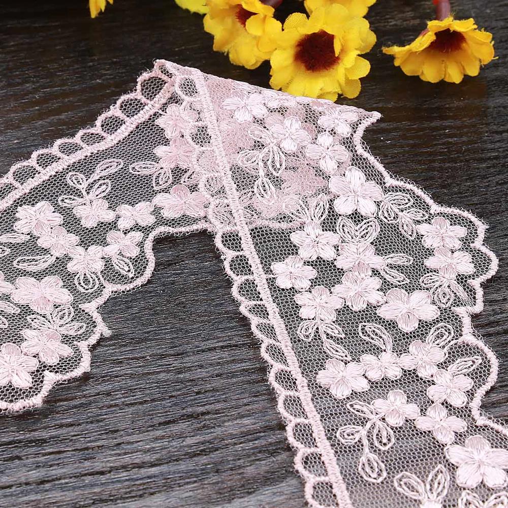 Geniş Güpür Dantel Pudra 3406