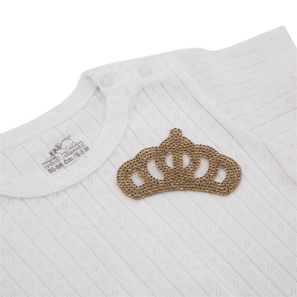 Gold Kristal Taşlı Kraliçe Taç Motif Küçük Boy