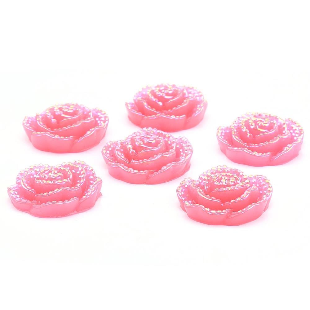 Gül Şeklinde Polyester Taş (10 adet)