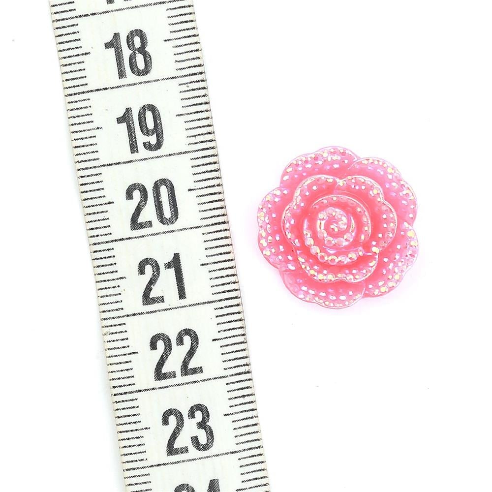 Gül Şeklinde Polyester Taş (10 adet)