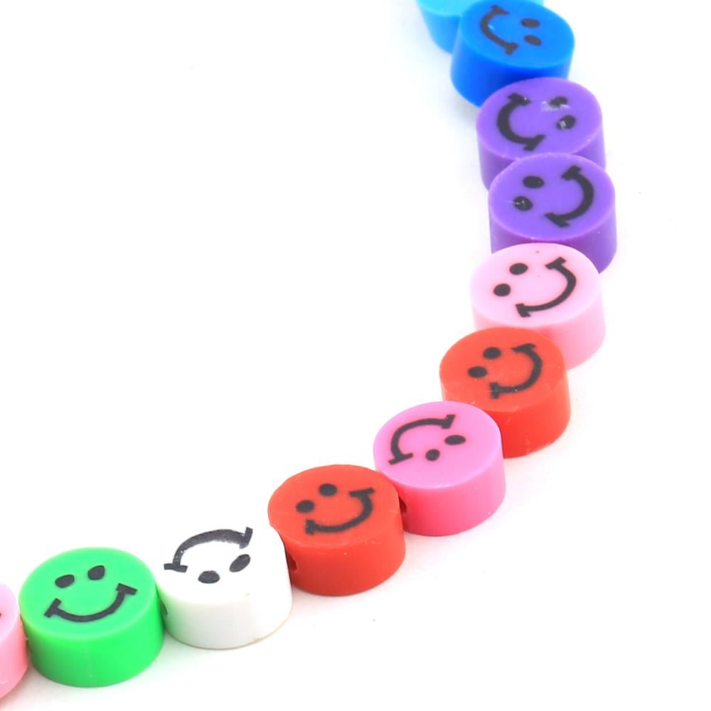 Gülen Yüz Fimo Hamur Boncuklar