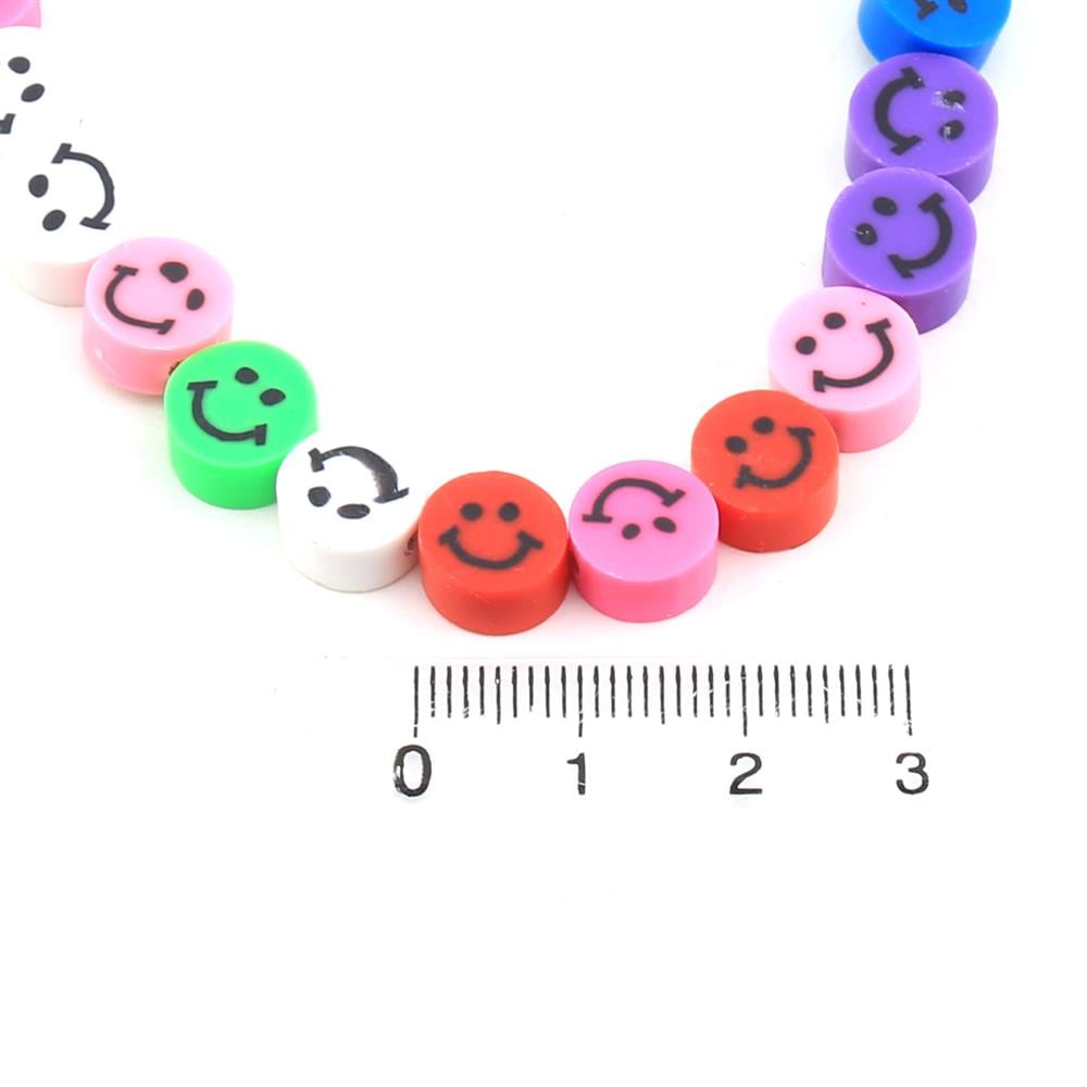 Gülen Yüz Fimo Hamur Boncuklar