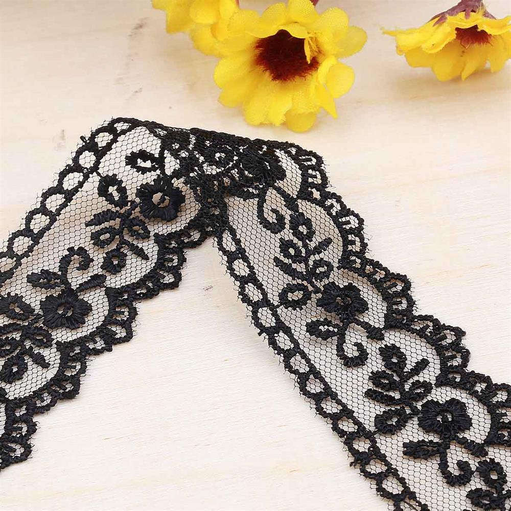 Güpür Dantel Siyah 1616