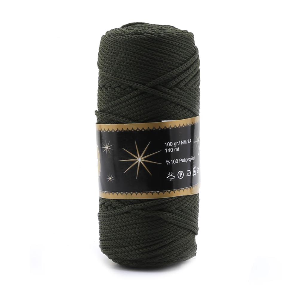 Haki Yeşil Polyester Makrome ipi