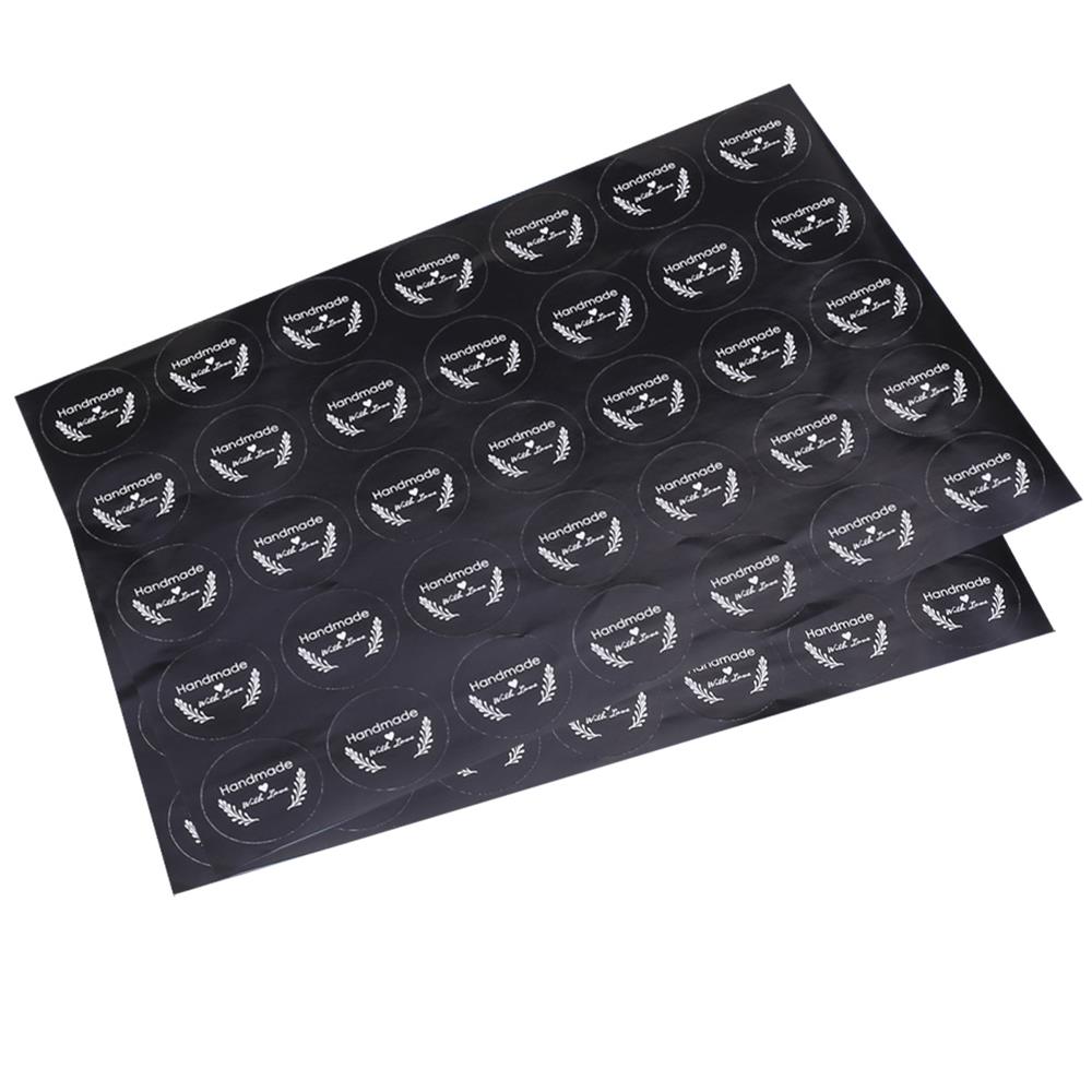 HandMade With Love Siyah Sticker