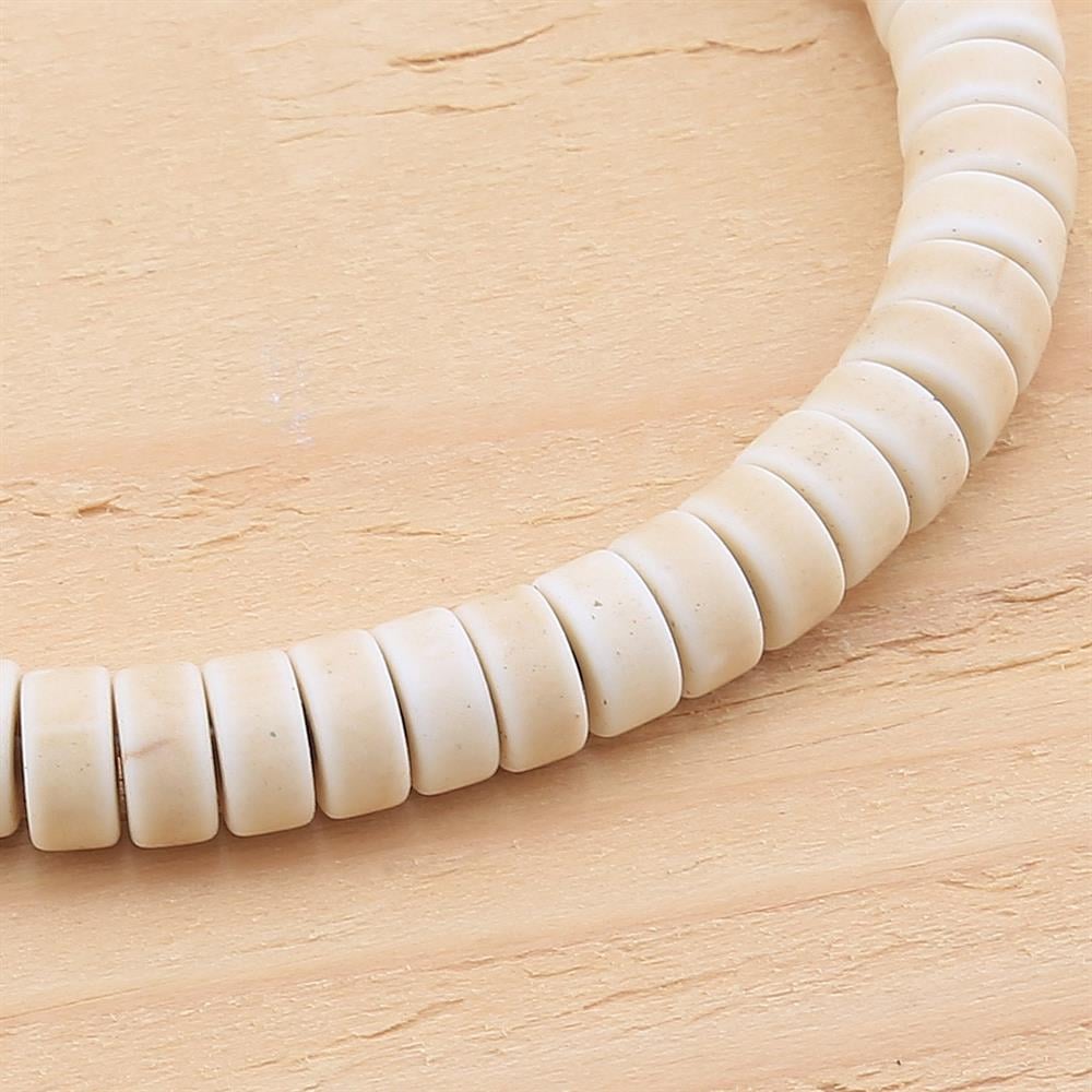 Havlit Görünümlü Kuvars Rondele Boncuk