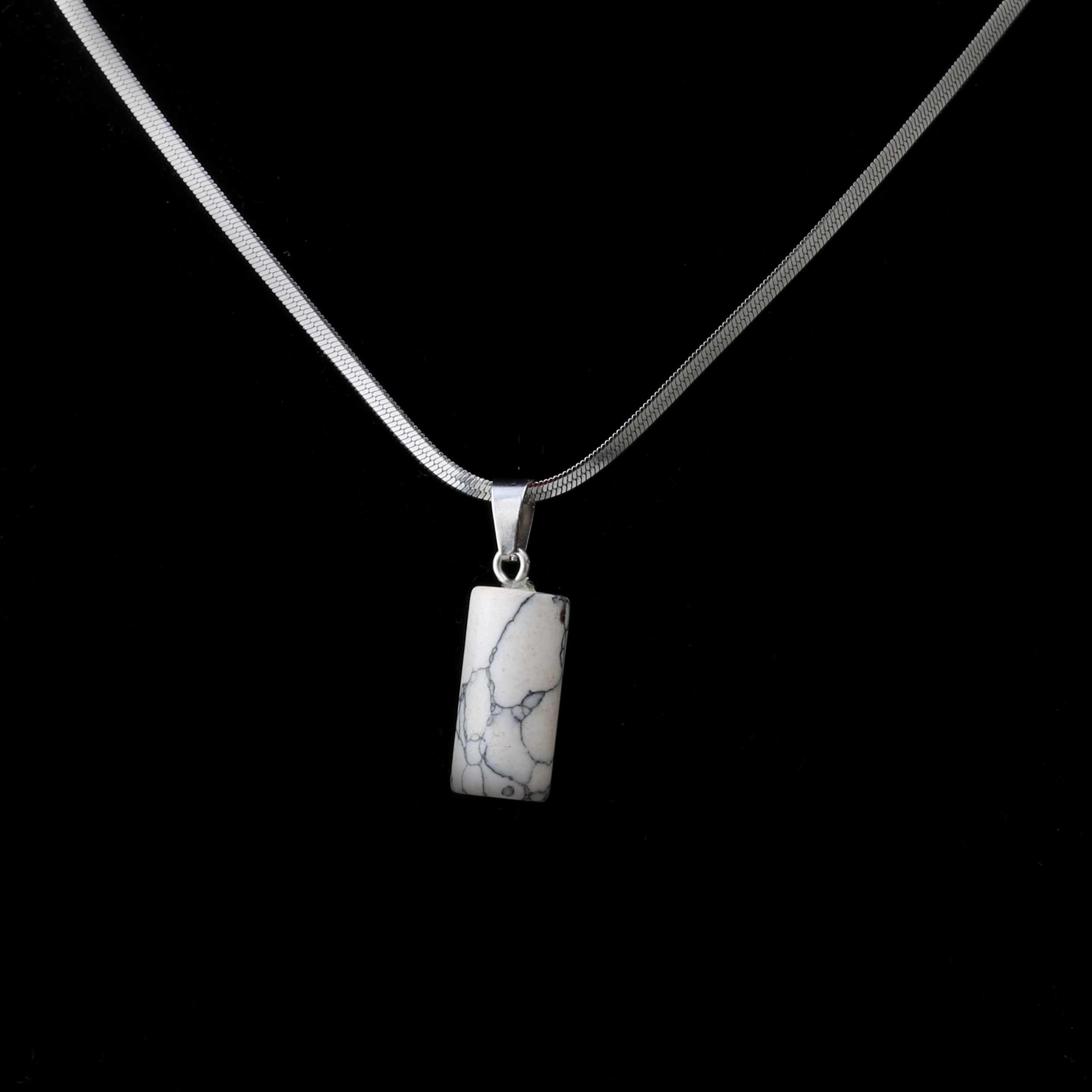 Havlit Taş silindir Kolye Ucu