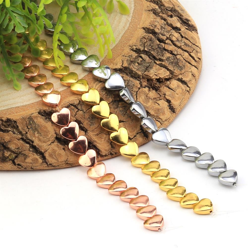 Hematit Taş Kalp Boncuk