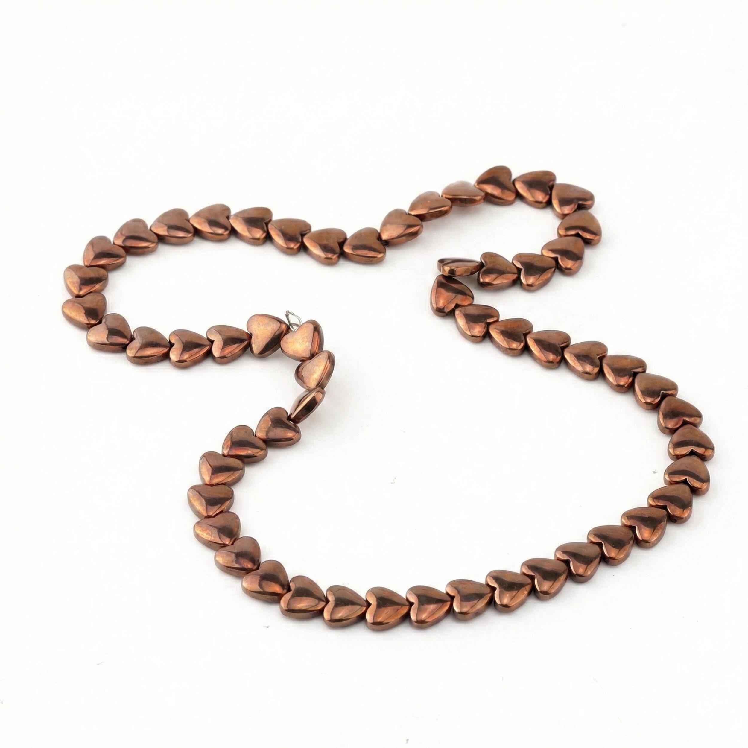 Hematit Taş Kalp Boncuk