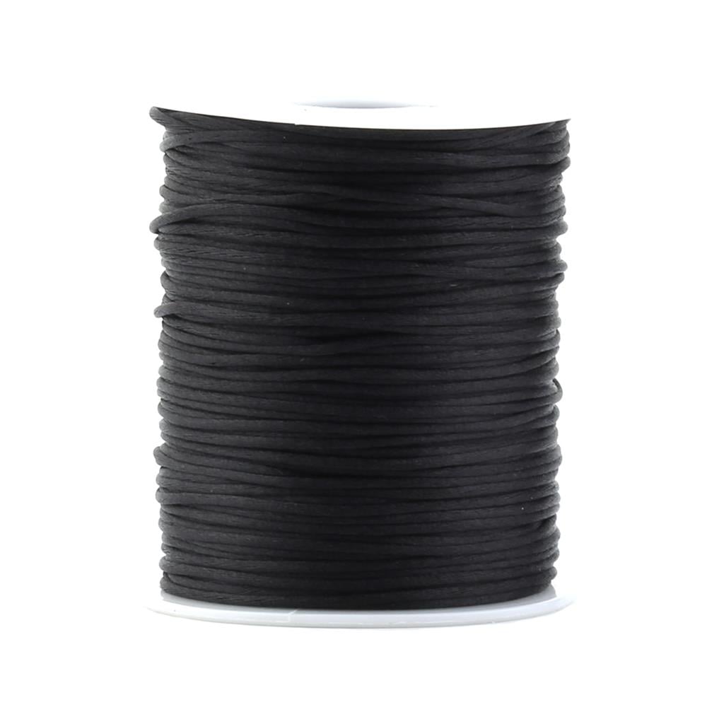 İnce Floş İp Siyah 1 mm