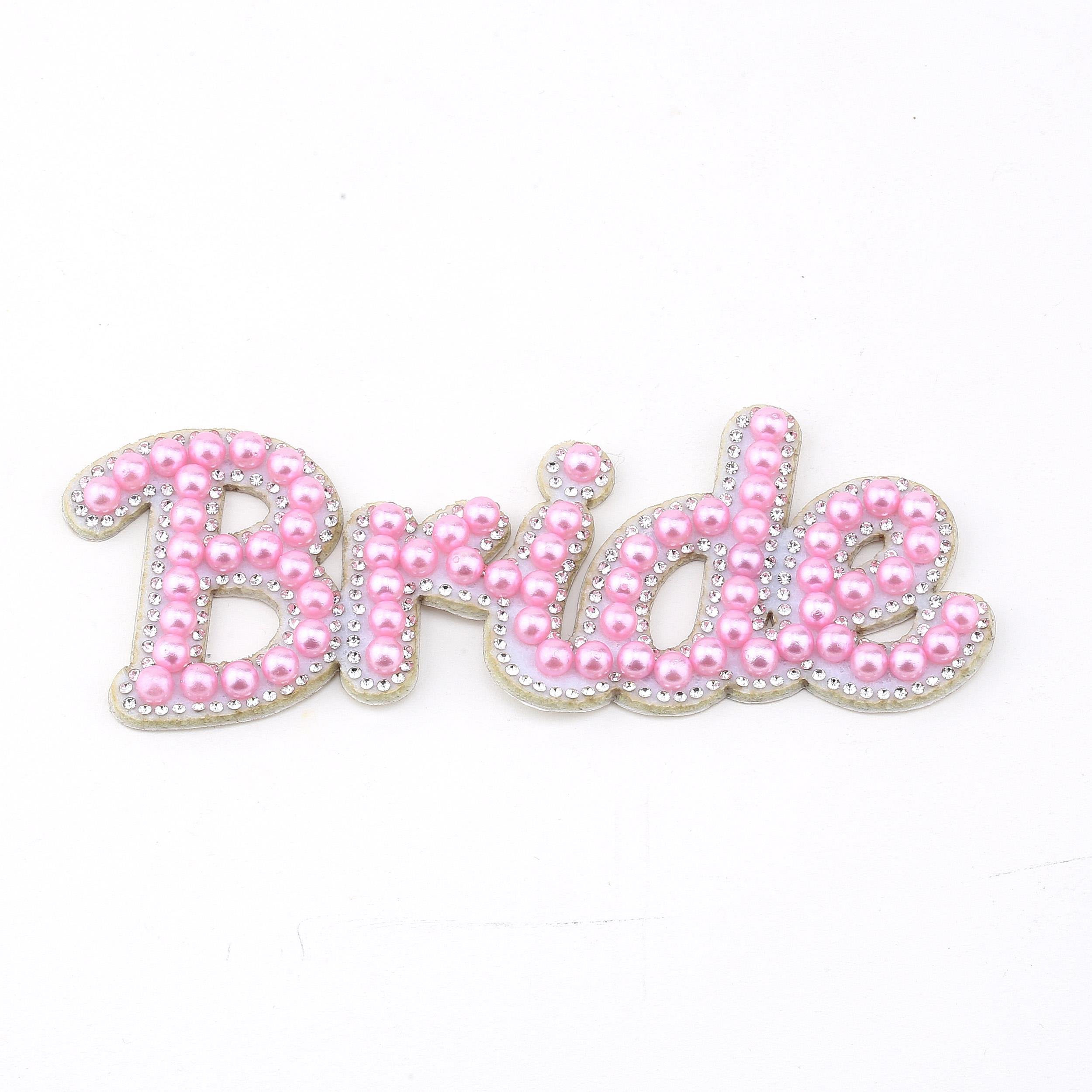 İncili Taşlı Bride Aplike