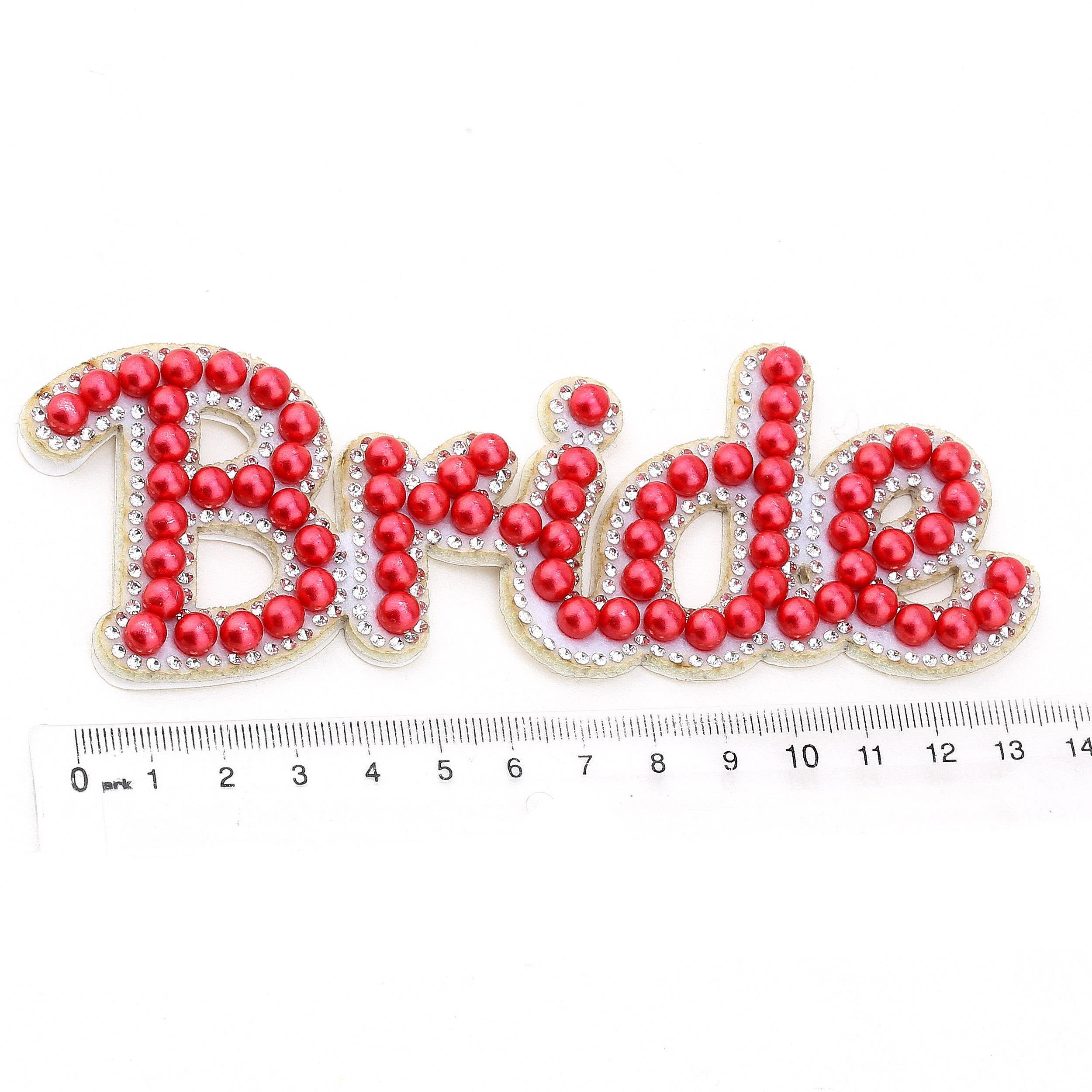 İncili Taşlı Bride Aplike