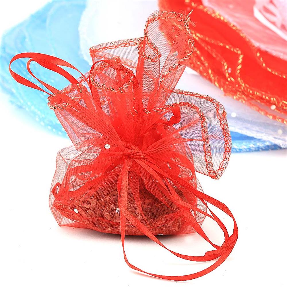 İpli Yuvarlak Tül Kese 100 Adet