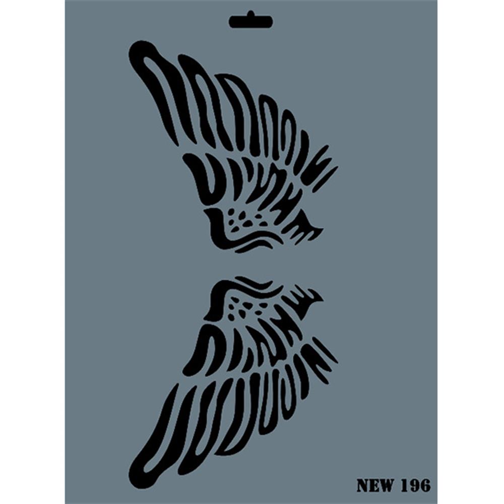 Kanat Stencil Şablon 25X35 cm - Rich New 196