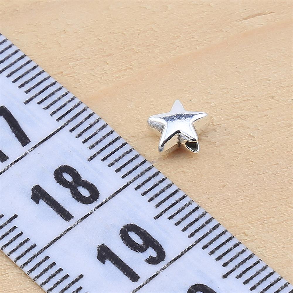 Karamaz Metal Yıldız Takı Boncuğu 10 Adet