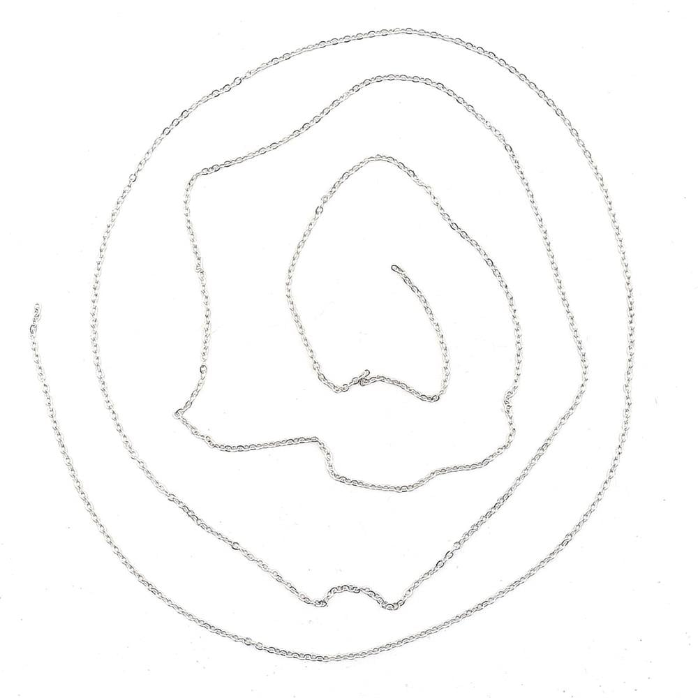 Kararmaz Rodyum Kaplama İnce Takı Zinciri