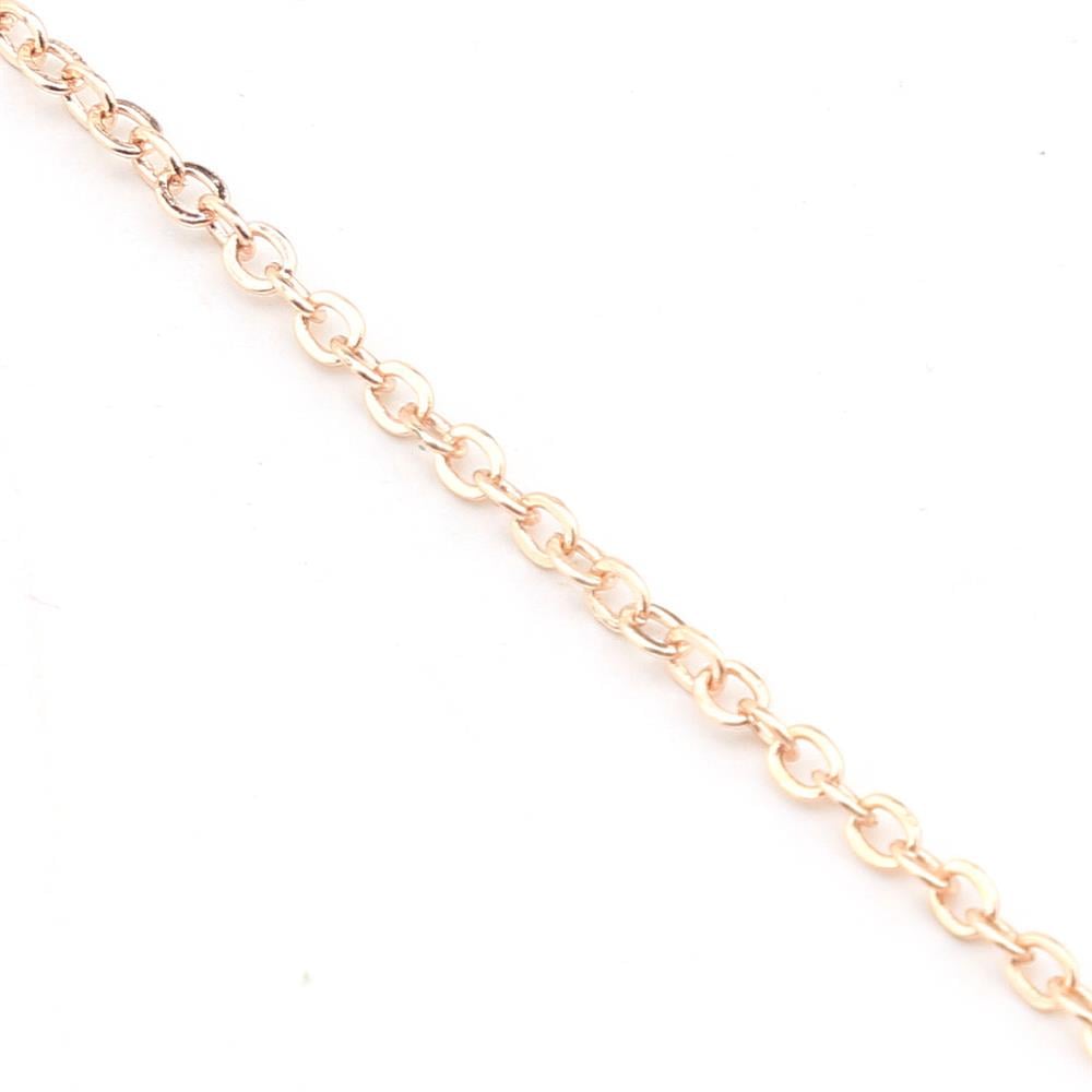 Kararmaz Rose Kaplama İnce Takı Zinciri