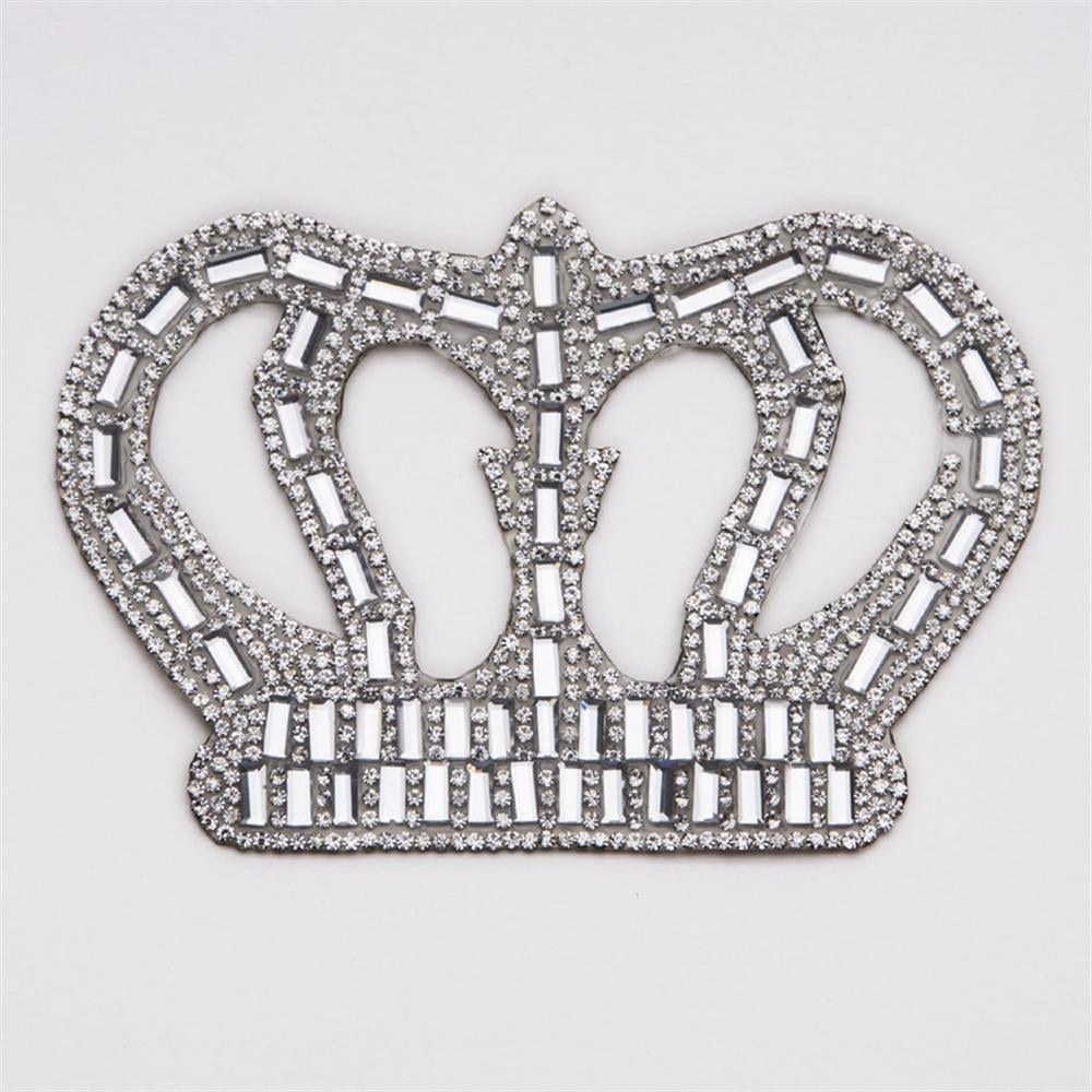 Kristal Dikdörtgen Taşlı Kral Taç