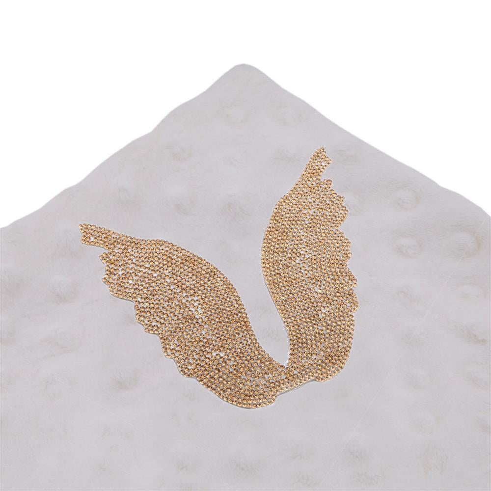 Kristal Gold Taşlı Kanat Aplik