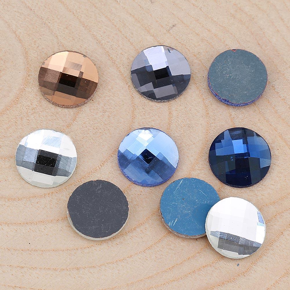 Kristal Renkli Cam Taş 14 mm 5 adet