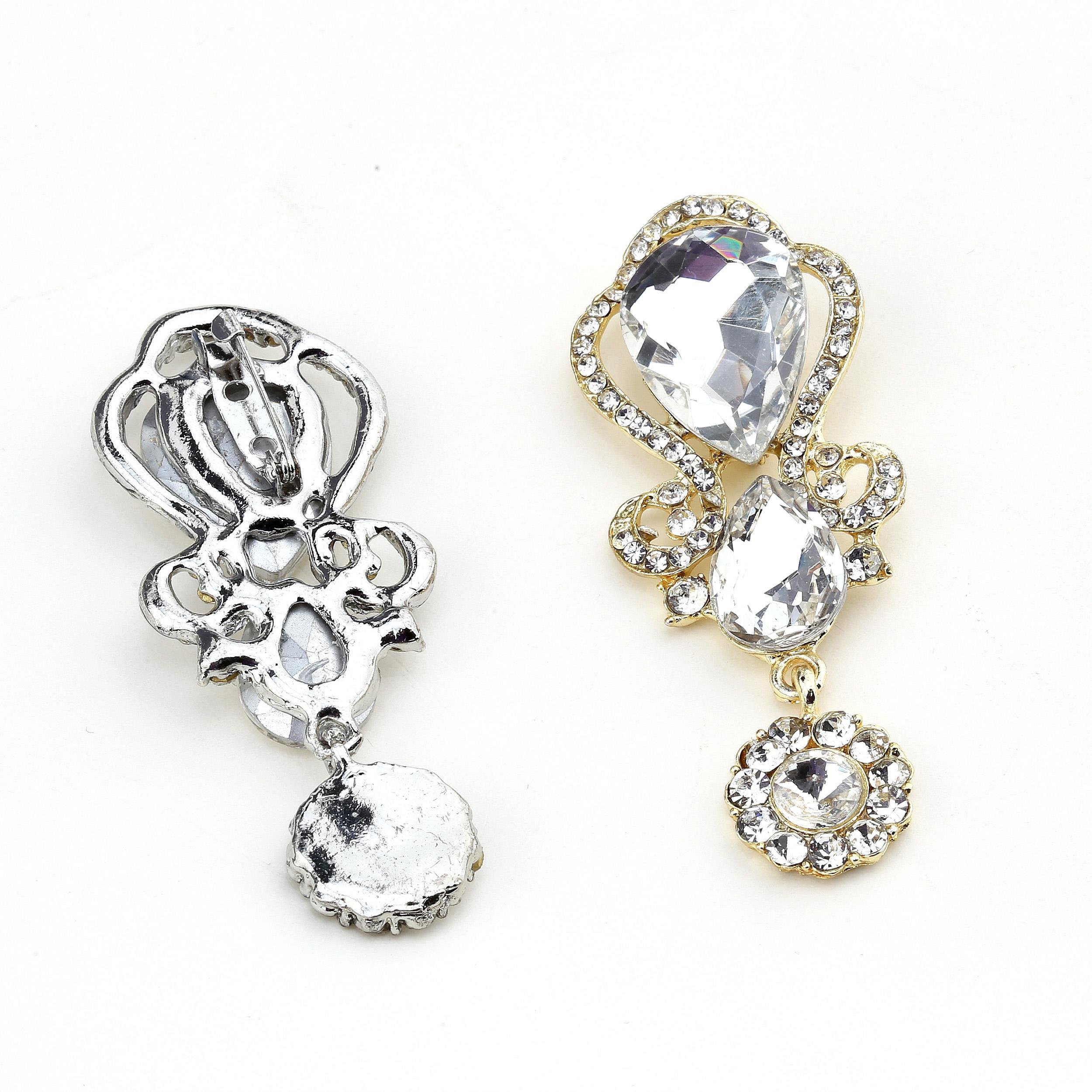 Kristal Taşlı Broş