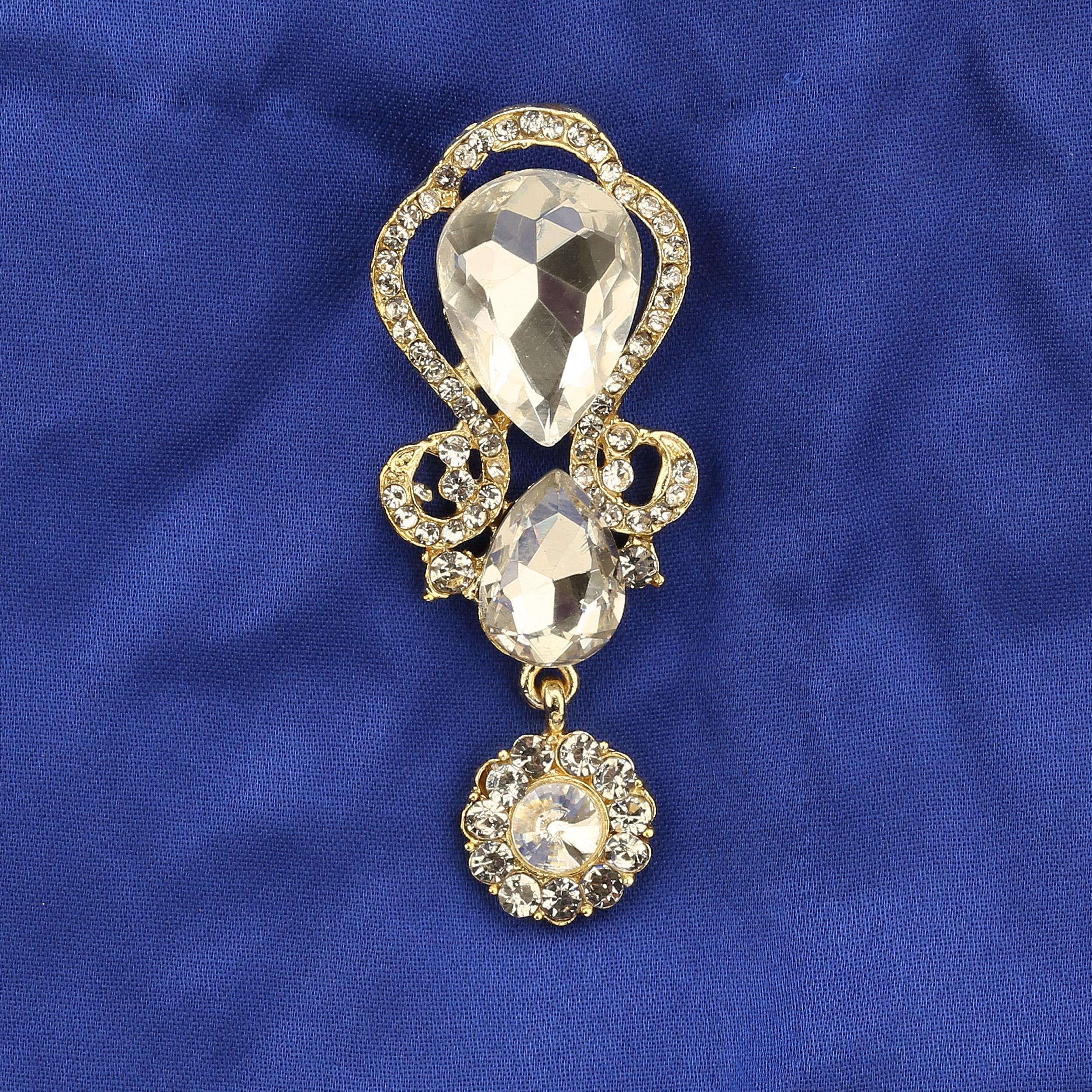 Kristal Taşlı Broş