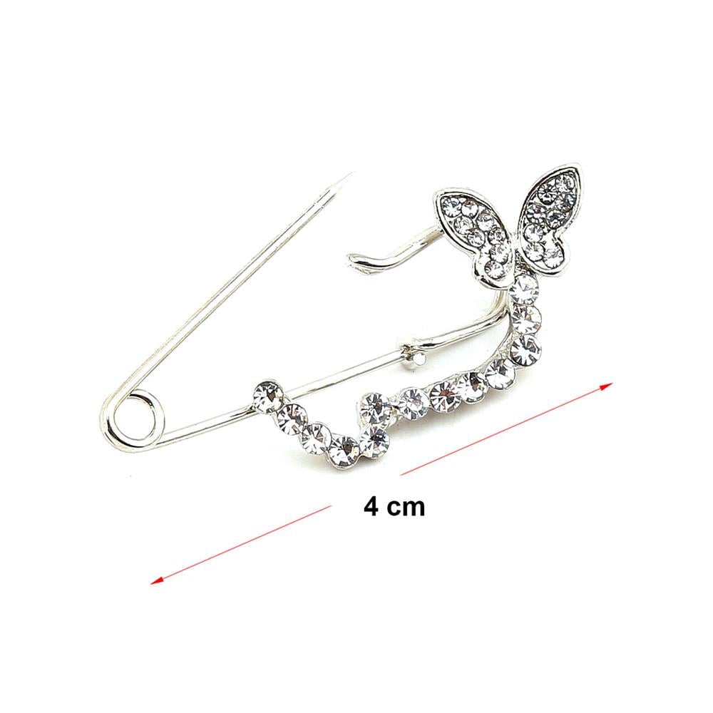 Kristal Taşlı, Çengelli İğne Formunda Broş