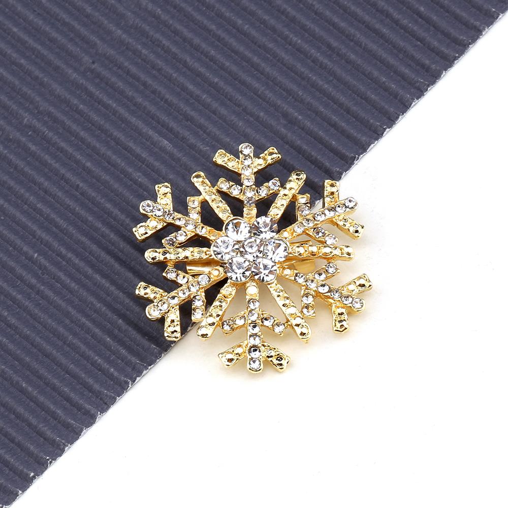 Kristal Taşlı Kartanesi Broş