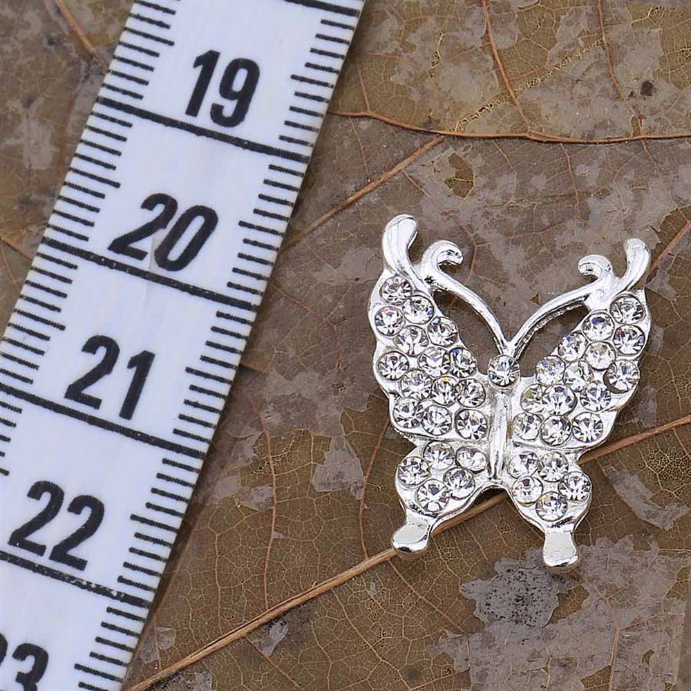 Kristal Taşlı, Metal, Kelebek Süs