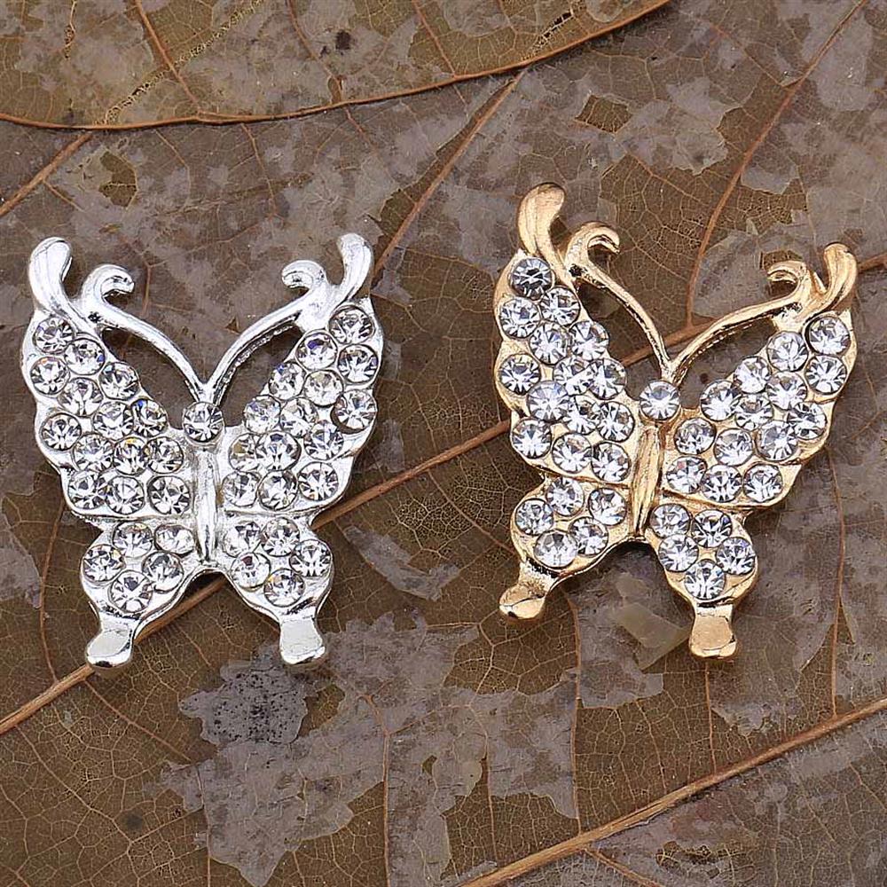 Kristal Taşlı, Metal, Kelebek Süs