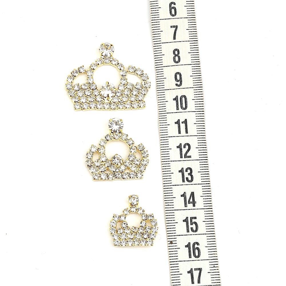 Kristal Taşlı Taç Süs