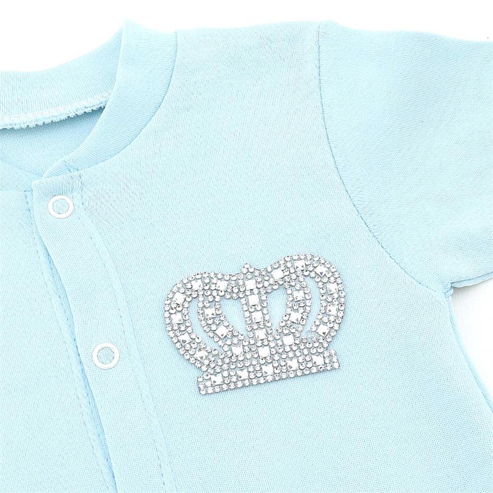 Kristal Taşlı Ütüyle Yapışan Taç Motif