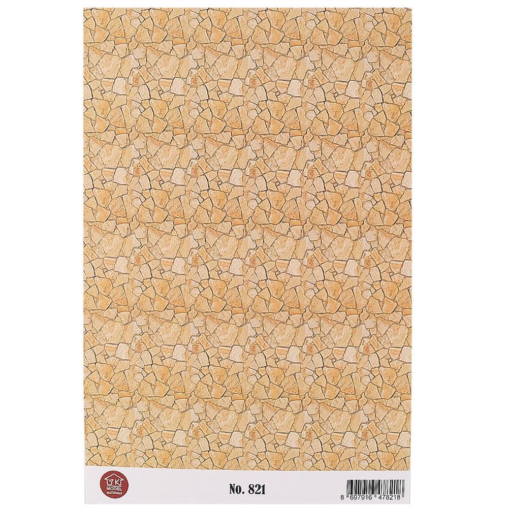 Maket Kaplama Kağıdı No:821 Taş Duvar Deseni