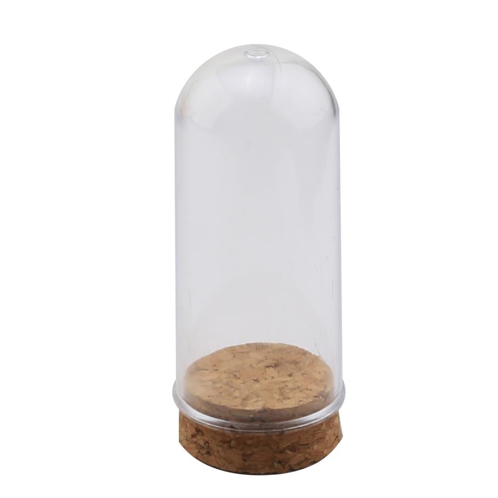 Mantar Tıpalı Plastik Fanus Şişe