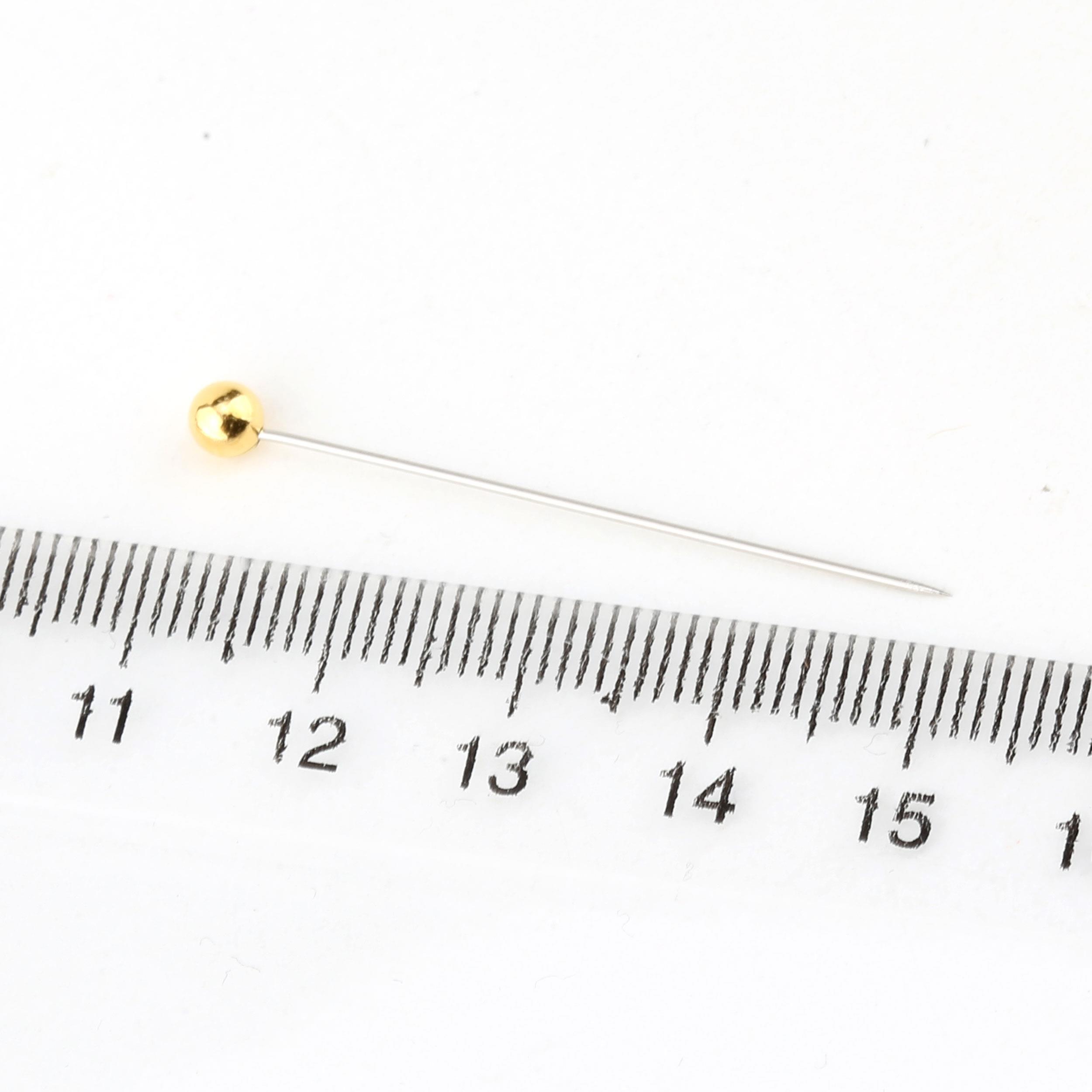 Metalik Gold Kaplama Toplu İğne 100'lü