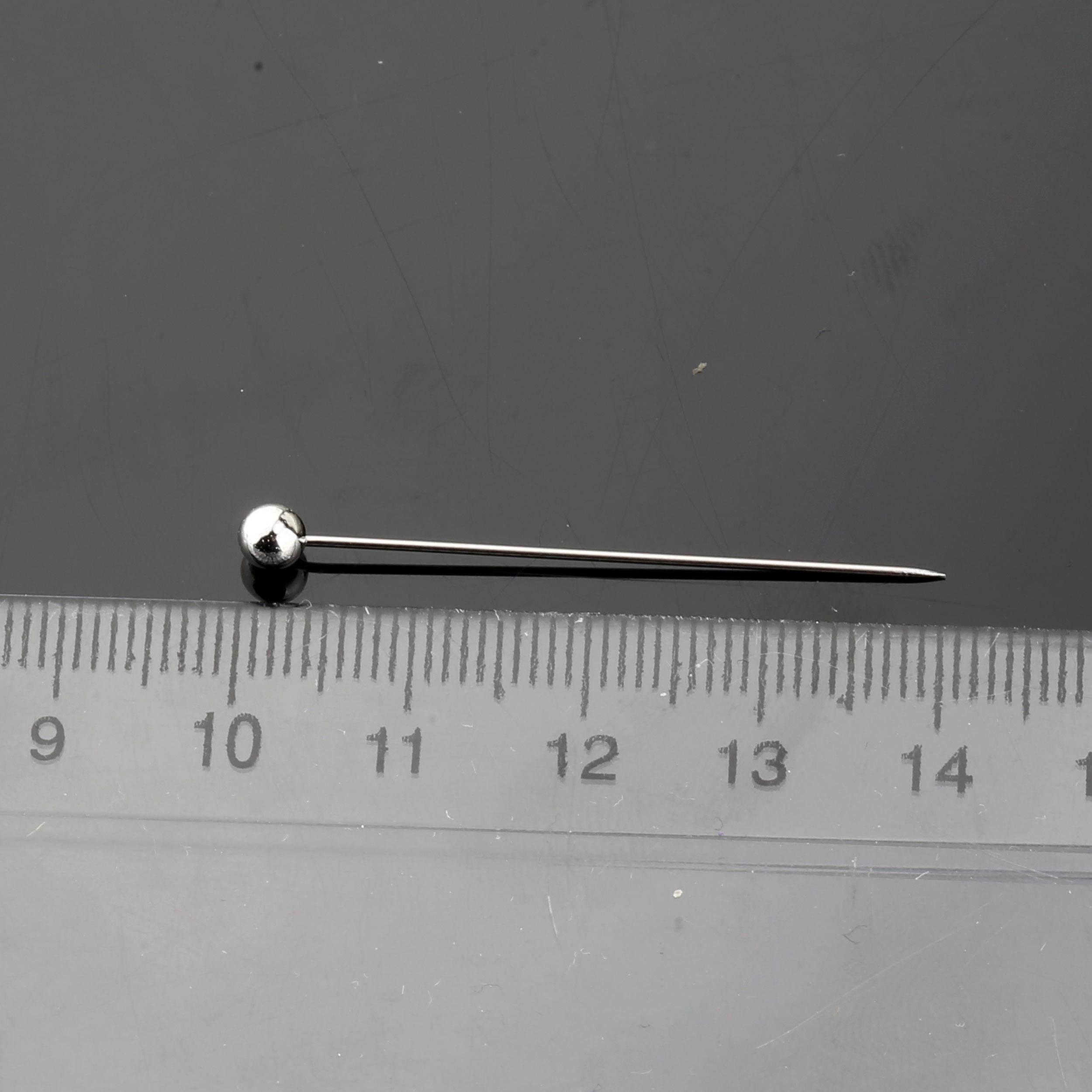 Metalik Gümüş Kaplama Toplu İğne 100'lü