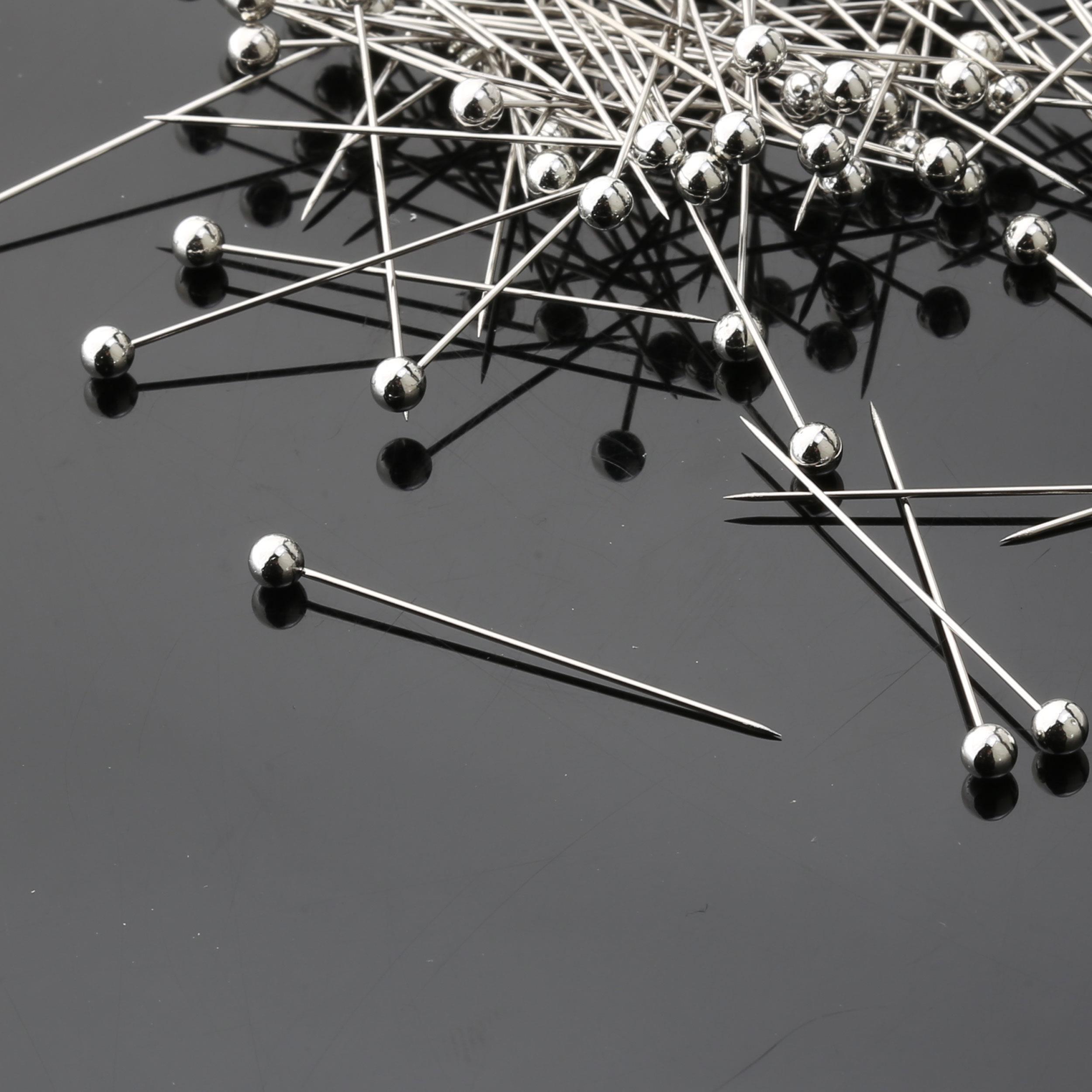 Metalik Gümüş Kaplama Toplu İğne 100'lü