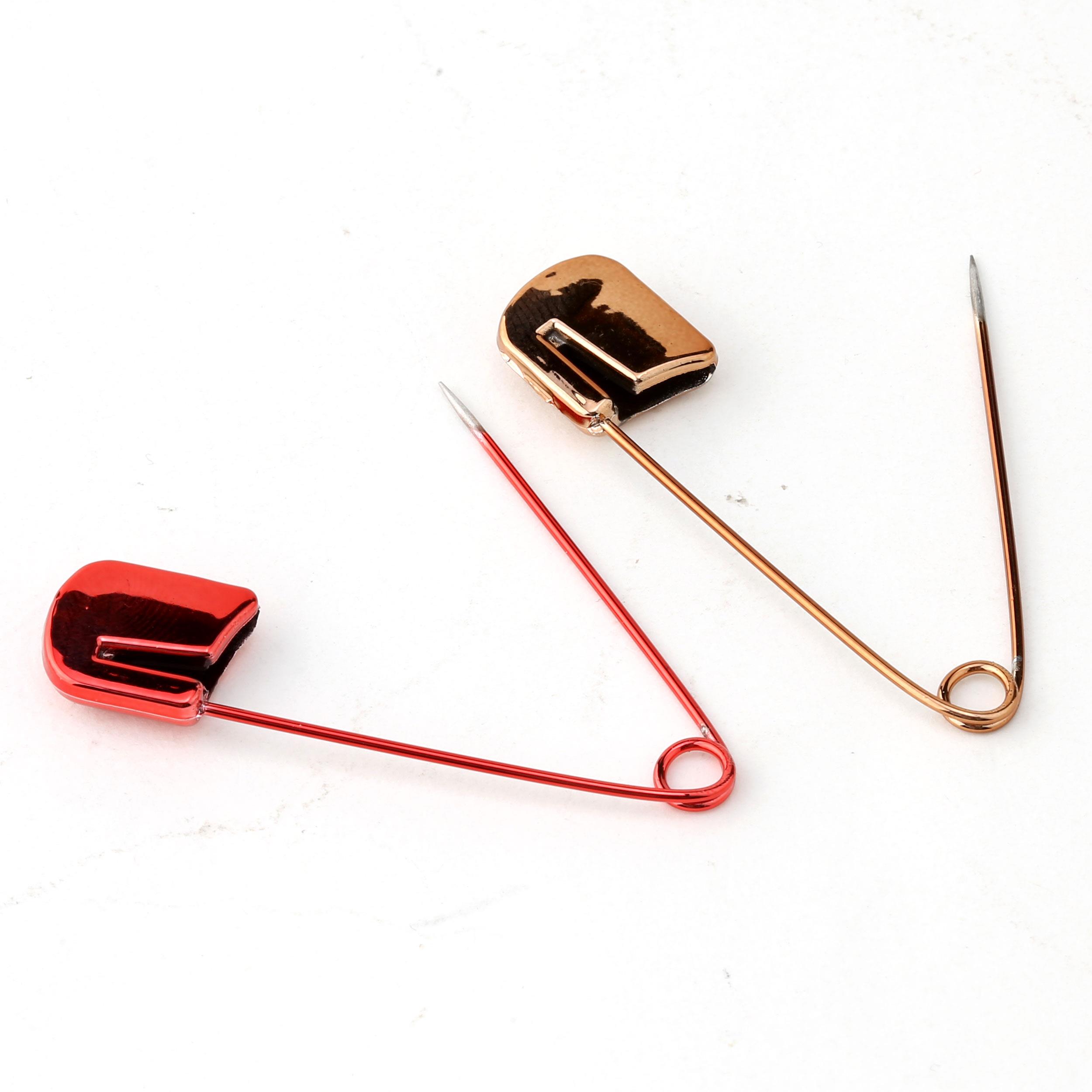 Metalik Kaplama Çengelli İğne (12 Adet)