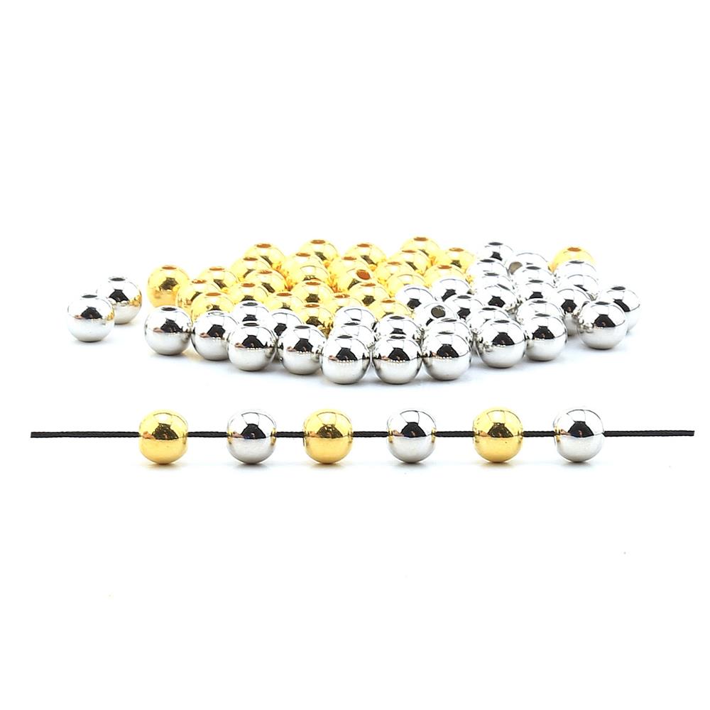 Metalik Plastik Boncuk 6 mm