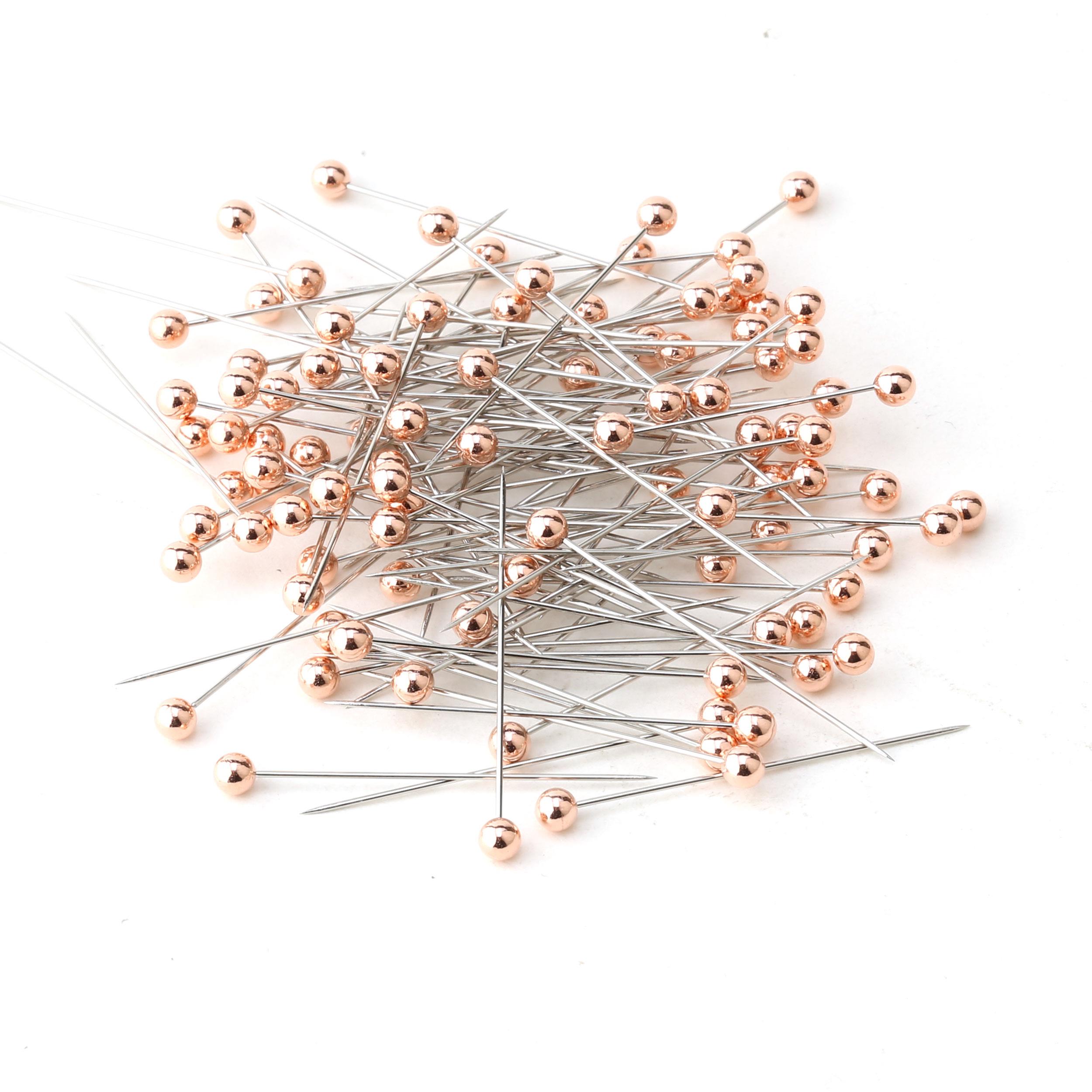 Metalik Rose Kaplama Toplu İğne 100'lü