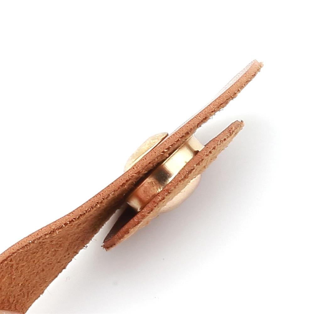 Mıknatıslı Klipsli Çanta Kapama Taba