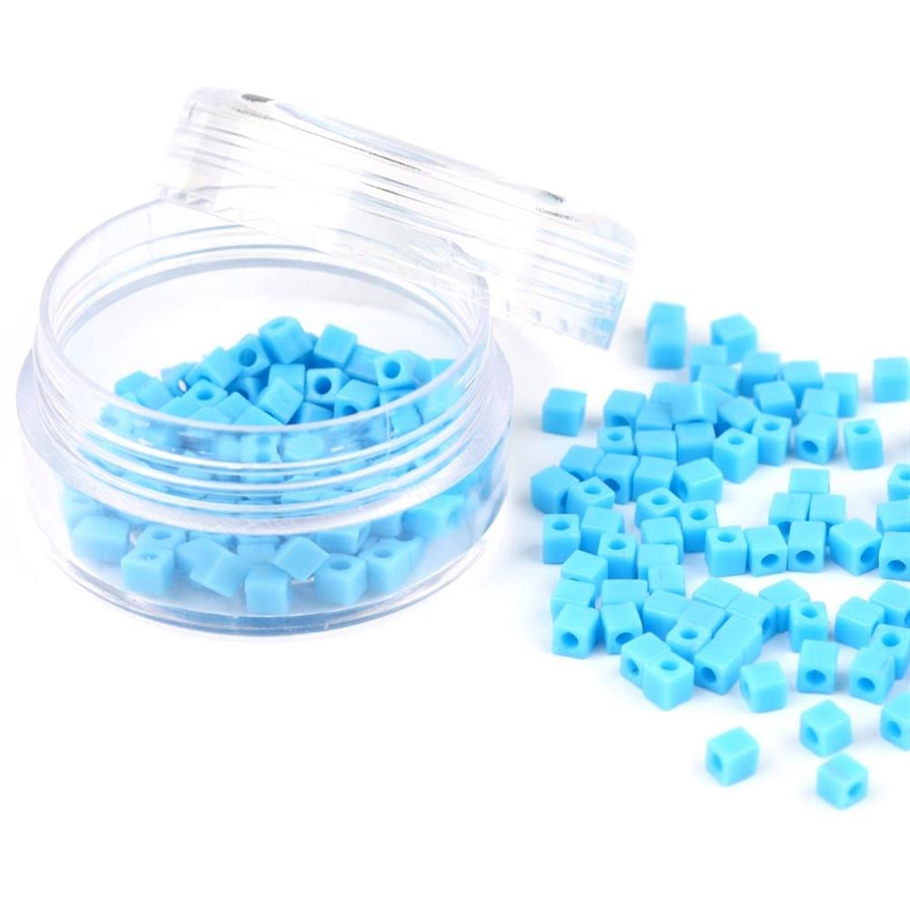 Miyuki Square Cube 3 mm Açık Mavi Boncuk