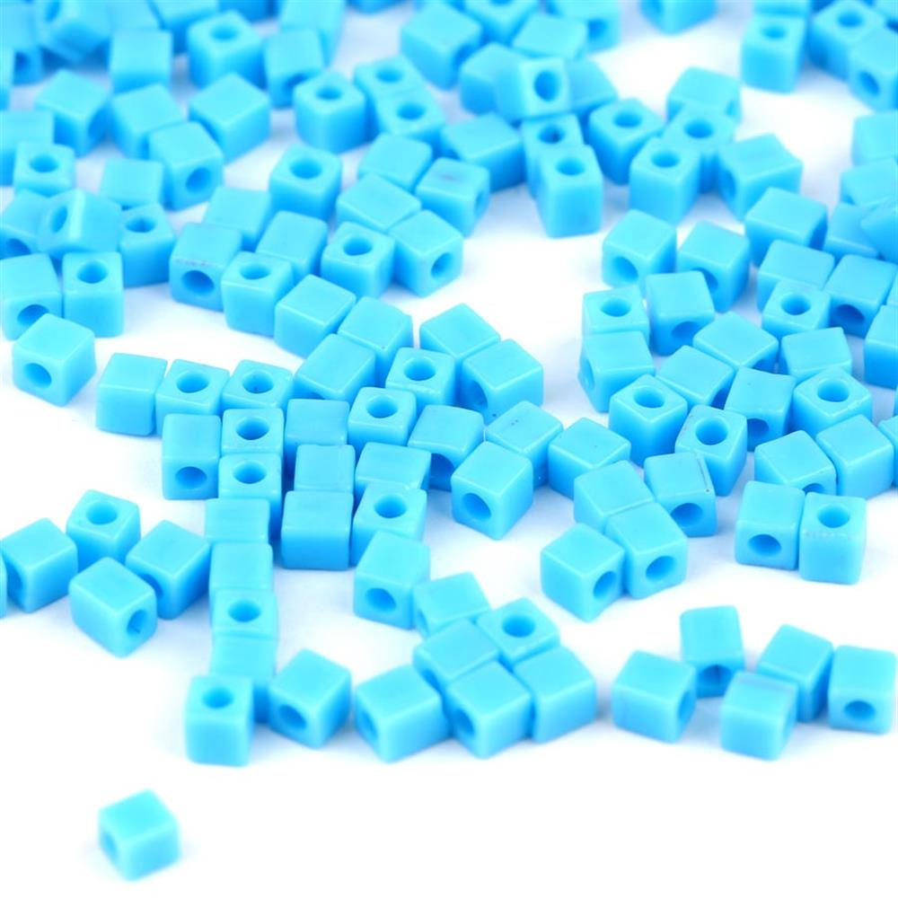 Miyuki Square Cube 3 mm Açık Mavi Boncuk