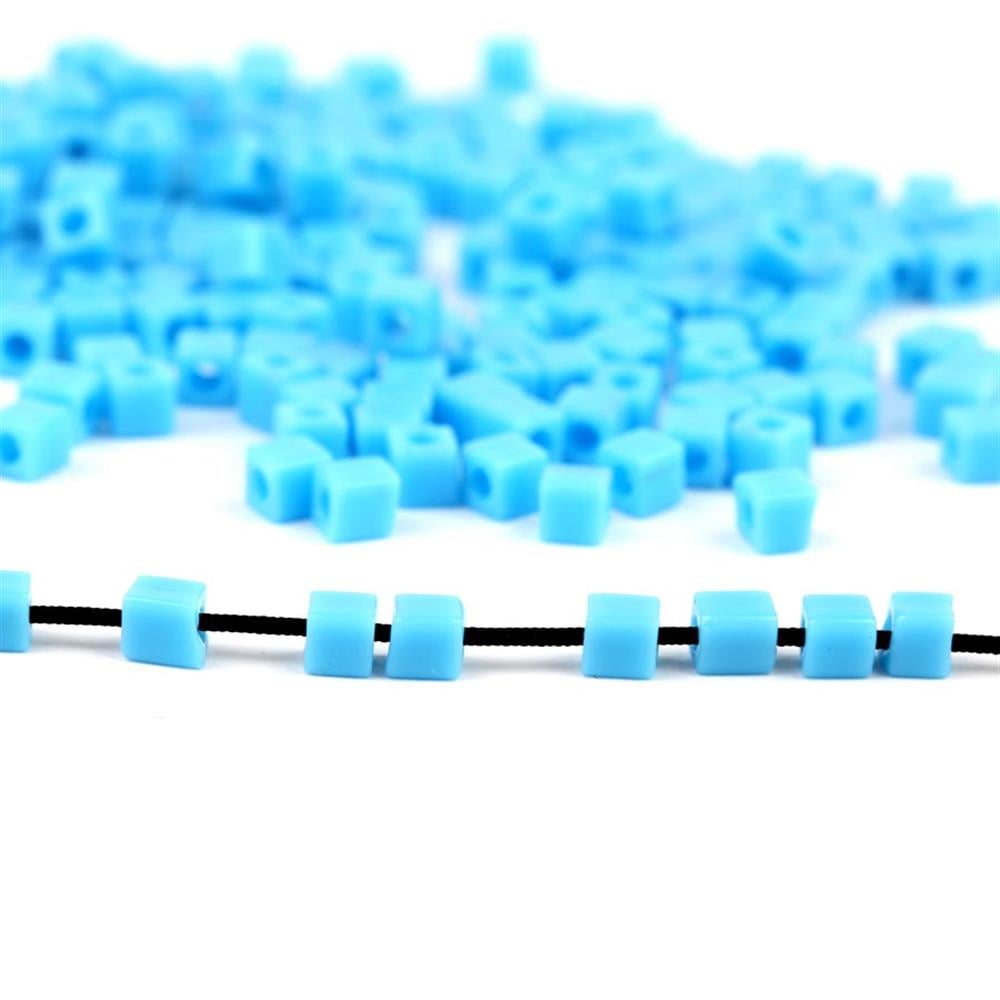 Miyuki Square Cube 3 mm Açık Mavi Boncuk